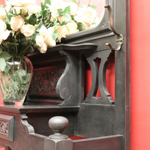Load image into Gallery viewer, x SOLD Antique French Hall Stand with Mirror, Hooks & Umbrella Trays – Elegant Storage. B12489