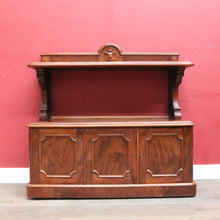 Load image into Gallery viewer, Antique English Mahogany 2 Tier Dumb Waiter Servery Sideboard Cabinet B12896
