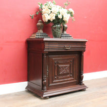 Load image into Gallery viewer, x SOLD Antique French Oak Carved Single Door Hall Cabinet with Drawer B12704