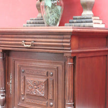 Load image into Gallery viewer, x SOLD Antique French Oak Carved Single Door Hall Cabinet with Drawer B12704