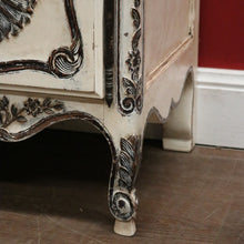 Load image into Gallery viewer, x SOLD Antique French Shabby Chic Side Cabinet with Drawer & Open Display Space. B12490