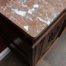 Load image into Gallery viewer, Antique French Oak Marble Top Sideboard with Drawers and Cupboards. B12870