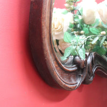 Load image into Gallery viewer, x SOLD French Oak Wall Hanging Mirror with Bevelled Glass and Carved Frame. B12761