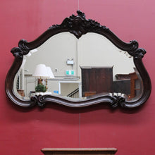 Load image into Gallery viewer, x SOLD French Oak Wall Hanging Mirror with Bevelled Glass and Carved Frame. B12761