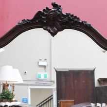 Load image into Gallery viewer, x SOLD French Oak Wall Hanging Mirror with Bevelled Glass and Carved Frame. B12761