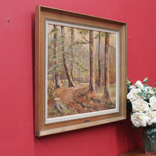 Load image into Gallery viewer, Vintage Oil on Canvas Simon G Foret de Soignes 1986 Gilt Framed Painting. B12720