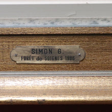 Load image into Gallery viewer, Vintage Oil on Canvas Simon G Foret de Soignes 1986 Gilt Framed Painting. B12720