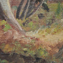 Load image into Gallery viewer, Vintage Oil on Canvas Simon G Foret de Soignes 1986 Gilt Framed Painting. B12720