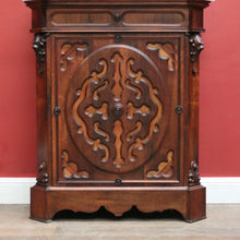 Load image into Gallery viewer, x SOLD Antique French Rosewood Marble Top Hall Cabinet c1870 – Single Door with 2 Keys. B12486
