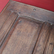 Load image into Gallery viewer, Antique French Oak Blanket Box Coffer with Panelled Sides and Iron Handle. B12781