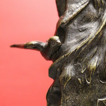 Load image into Gallery viewer, Antique French Bronze Vases with Bird & Wave Motif – Original Matching Pair. B12494