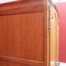 Load image into Gallery viewer, x SOLD Antique French Oak 2 Door Wardrobe Cloak Cabinet with Hanging Rail and Shelves. B12760