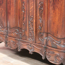 Load image into Gallery viewer, x SOLD Antique French Oak Two Door Sideboard with Curved Doors Entry or Foyer Cabinet. B12718
