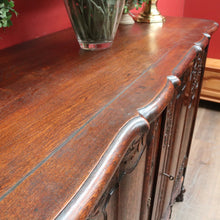 Load image into Gallery viewer, x SOLD Antique French Oak Two Door Sideboard with Curved Doors Entry or Foyer Cabinet. B12718