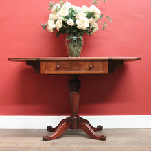 Load image into Gallery viewer, Antique English Pembroke Table with Drop Sides and Tapered Pedestal Base. B12496