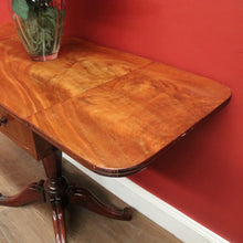 Load image into Gallery viewer, Antique English Pembroke Table with Drop Sides and Tapered Pedestal Base. B12496