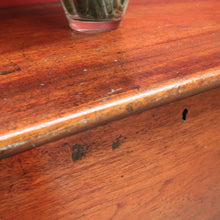 Load image into Gallery viewer, x SOLD Antique Australian Cedar Chest Blanket Box with Iron Handles & Original Candle Box. B12495