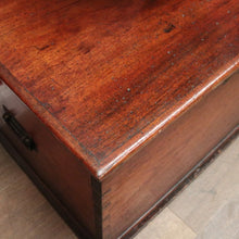 Load image into Gallery viewer, x SOLD Antique Australian Cedar Chest Blanket Box with Iron Handles & Original Candle Box. B12495