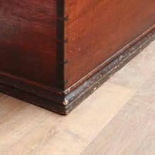Load image into Gallery viewer, x SOLD Antique Australian Cedar Chest Blanket Box with Iron Handles & Original Candle Box. B12495