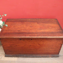 Load image into Gallery viewer, x SOLD Antique Australian Cedar Chest Blanket Box with Iron Handles & Original Candle Box. B12495