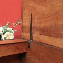 Load image into Gallery viewer, x SOLD Antique Australian Cedar Chest Blanket Box with Iron Handles & Original Candle Box. B12495
