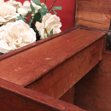 Load image into Gallery viewer, x SOLD Antique Australian Cedar Chest Blanket Box with Iron Handles & Original Candle Box. B12495