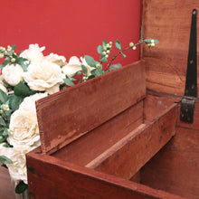 Load image into Gallery viewer, x SOLD Antique Australian Cedar Chest Blanket Box with Iron Handles & Original Candle Box. B12495