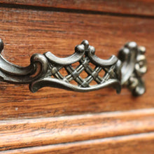 Load image into Gallery viewer, x SOLD Antique French Oak Writing Bureau with Fitted Interior & Scroll Feet. 2 Drawers. B12308