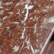 Load image into Gallery viewer, Antique French Walnut Breakfront Sideboard with Marble Top and Carved Detail. B12252