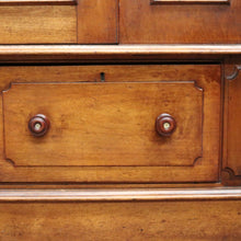 Load image into Gallery viewer, x SOLD Antique Australian Cedar Bookcase with Central Gothic Arch Glass Door. B12498