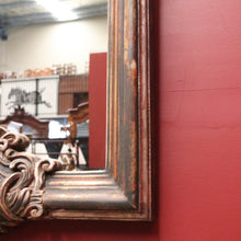 Load image into Gallery viewer, x SOLD Antique French Gilt Timber Wall Mirror with Ornate Plaster and Gilt Overlay. B12298