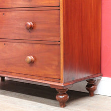 Load image into Gallery viewer, Antique Australian Cedar Chest of Drawers Five Drawer Full Cedar Construction. B12873