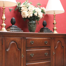 Load image into Gallery viewer, x SOLD Vintage Australian Cedar Sideboard – 3 Drawers, 2 Cupboards, Brass Handles. B12502