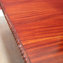 Load image into Gallery viewer, x SOLD Vintage English Mahogany Dining Table with Two Leaves and Lion’s Paw Feet. B12872