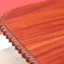Load image into Gallery viewer, x SOLD Vintage English Mahogany Dining Table with Two Leaves and Lion’s Paw Feet. B12872
