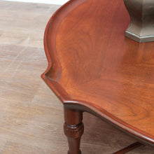 Load image into Gallery viewer, Antique English Mahogany Coffee Table Bamboo Style Base Circular Top. B12676