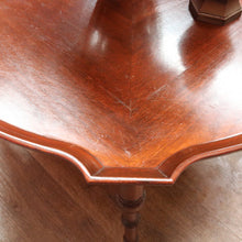 Load image into Gallery viewer, Antique English Mahogany Coffee Table Bamboo Style Base Circular Top. B12676