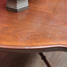 Load image into Gallery viewer, Antique English Mahogany Coffee Table Bamboo Style Base Circular Top. B12676