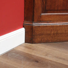 Load image into Gallery viewer, Antique Georgian English Oak Corner Cabinet – Brass Fittings, Key, 3 Shelves. B12504