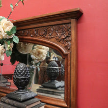 Load image into Gallery viewer, Antique French Oak Sideboard – Marquetry Inlay, Carved Floral Front, Brass Pulls. B12299