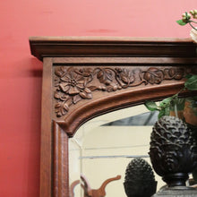 Load image into Gallery viewer, Antique French Oak Sideboard – Marquetry Inlay, Carved Floral Front, Brass Pulls. B12299