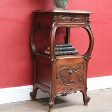 Load image into Gallery viewer, x SOLD Antique French Art Nouveau Lamp or Jardiniere Stand with Marble Top. B12816