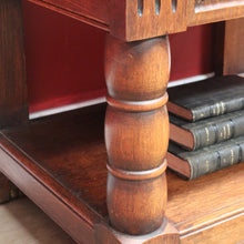 Load image into Gallery viewer, x SOLD Antique French Oak Drinks Cabinet with Carved Figure and Turned Supports. B12851