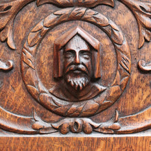Load image into Gallery viewer, x SOLD Antique French Oak Drinks Cabinet with Carved Figure and Turned Supports. B12851