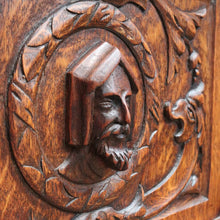 Load image into Gallery viewer, x SOLD Antique French Oak Drinks Cabinet with Carved Figure and Turned Supports. B12851