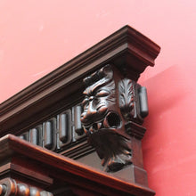 Load image into Gallery viewer, Antique French Walnut Servery Sideboard with Marble Top and Plate Rack. B12928