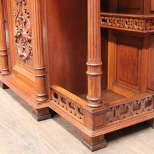 Load image into Gallery viewer, Antique French Marble Top Breakfront Hall Cabinet Single Door with Key. B12919