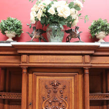 Load image into Gallery viewer, Antique French Marble Top Breakfront Hall Cabinet Single Door with Key. B12919