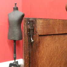 Load image into Gallery viewer, x SOLD Antique French Oak Cabinet – Drawer, Shelves, Keys, Panel Doors & Bun Feet. B12255