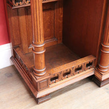 Load image into Gallery viewer, Antique French Marble Top Breakfront Hall Cabinet Single Door with Key. B12919